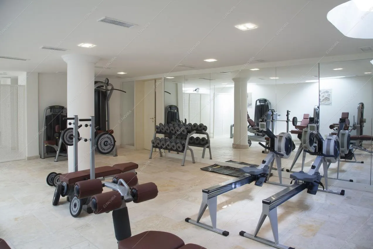 Palestra con parete a specchio