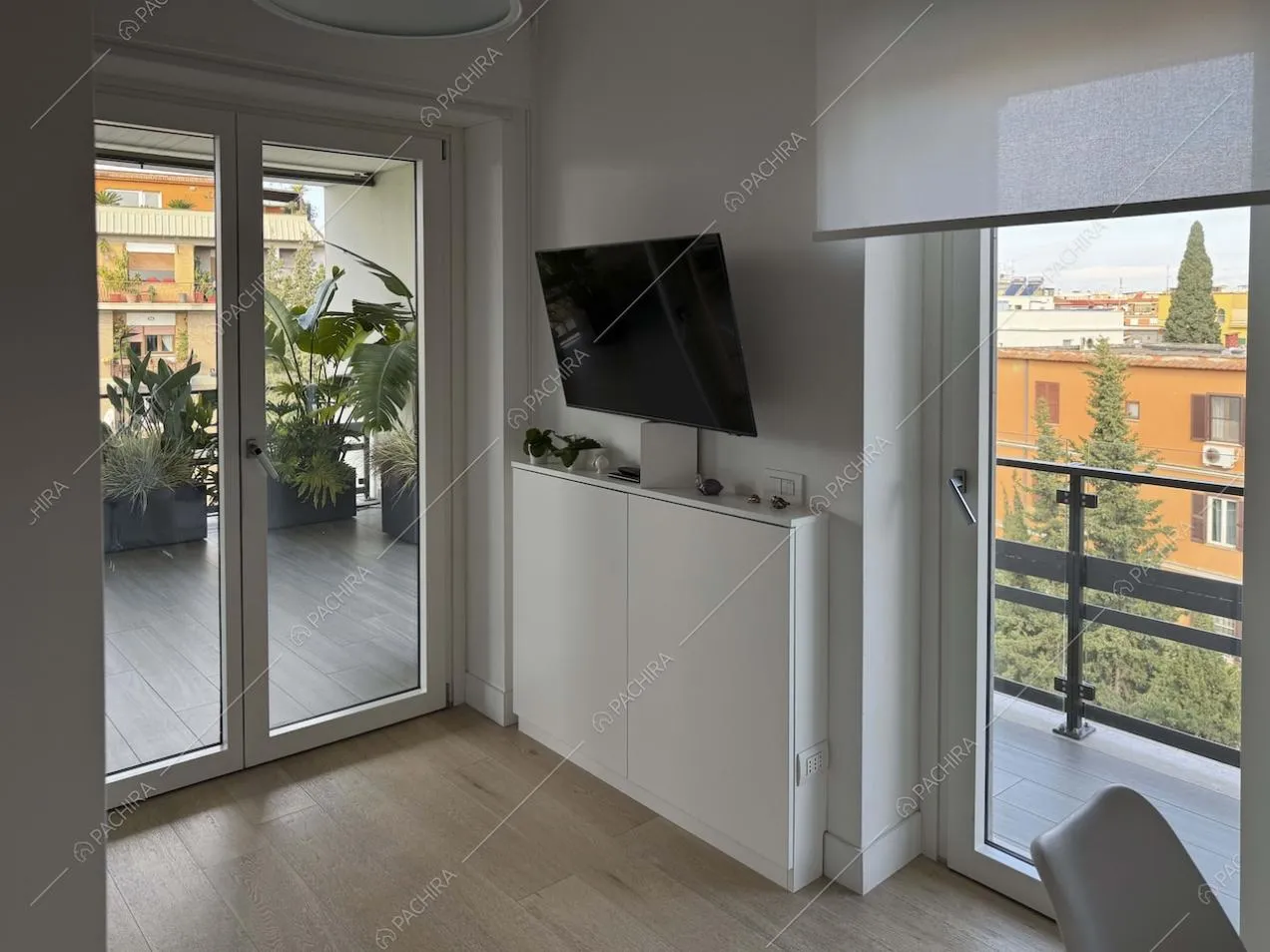 Camera dell'appartamento Gesso, location in stile contemporaneo a Roma
