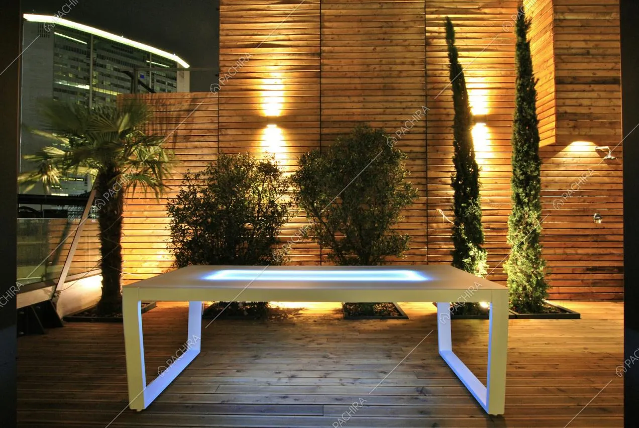 La terrazza in legno di olmo
