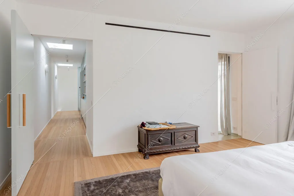 Camera da letto del loft Tigri, location in stile contemporaneo a Milano