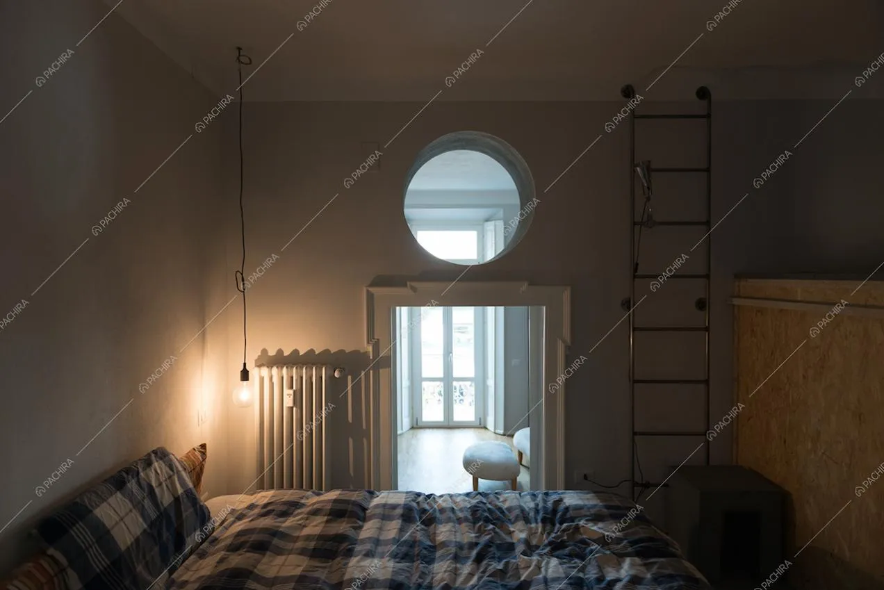Camera da letto della Location Pistacchio a Milano