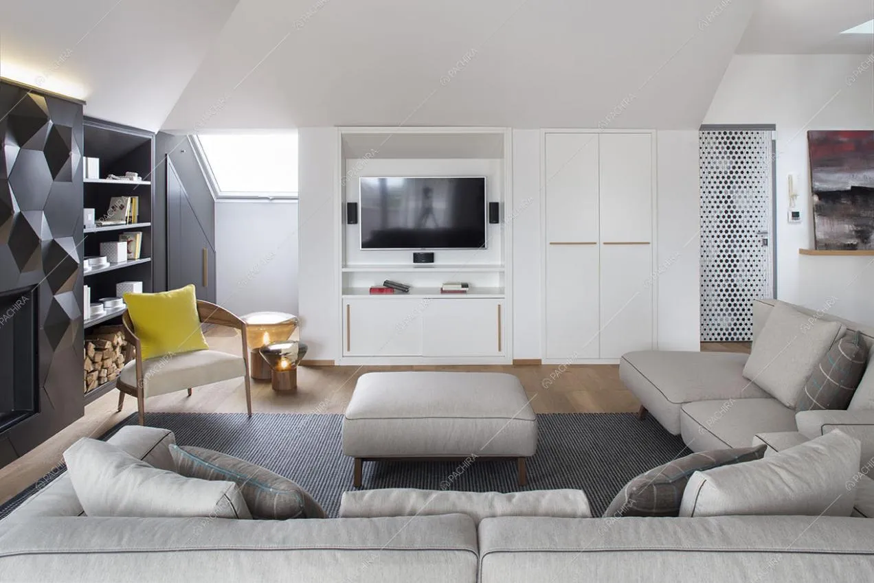 Sala con elementi di design