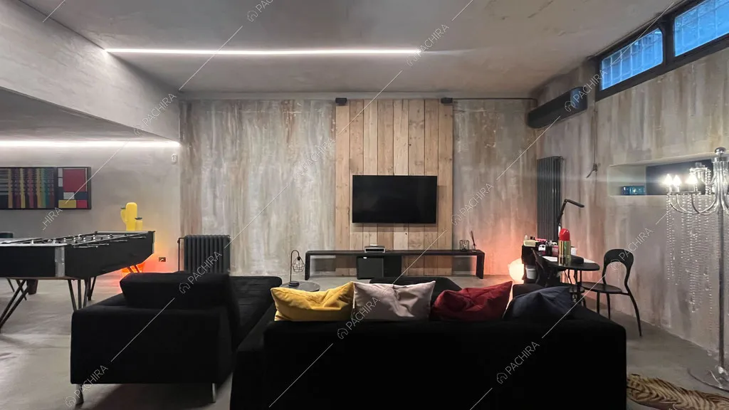 Salotto della villa Andesine, location in stile moderno a Roma
