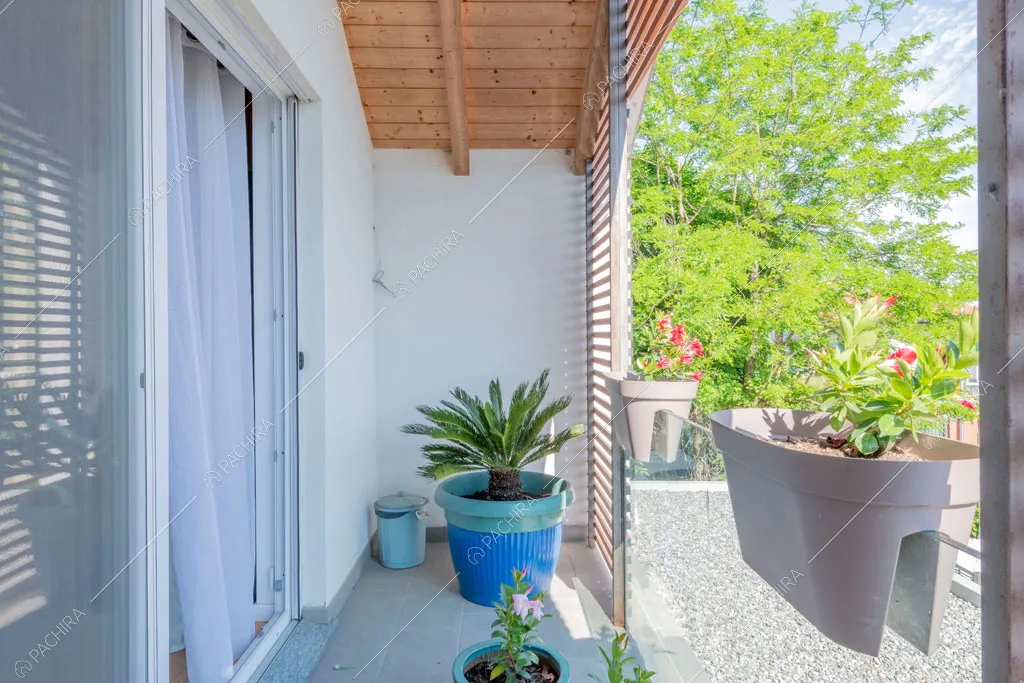 Terrazza della villa Garnet, location in stile contemporaneo a Milano