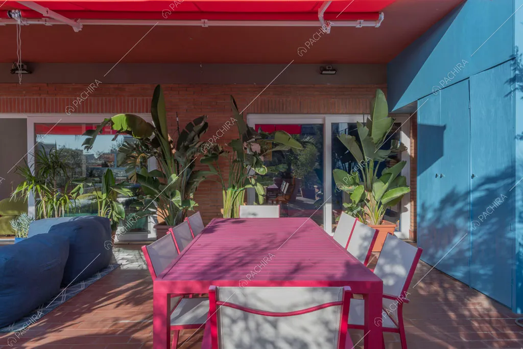 Terrazza dell'appartamento Gila, location in stile contemporaneo a Roma
