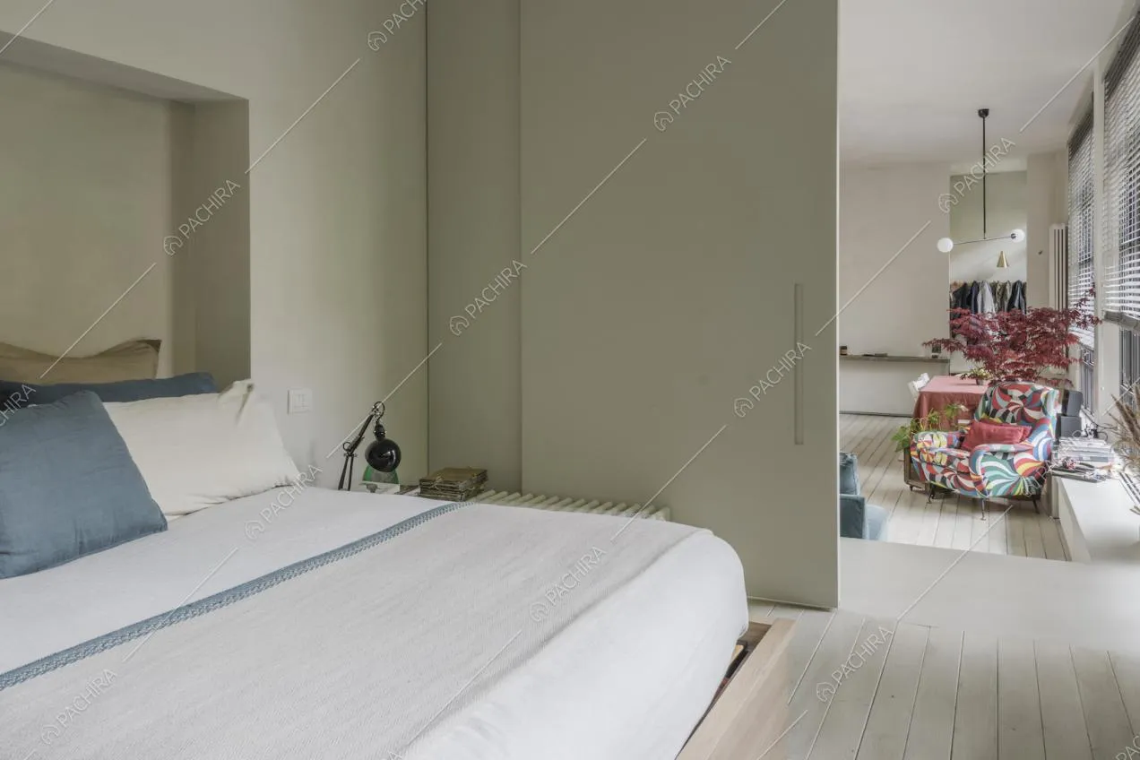 Porta scorrevole tra camera da letto e zona giorno