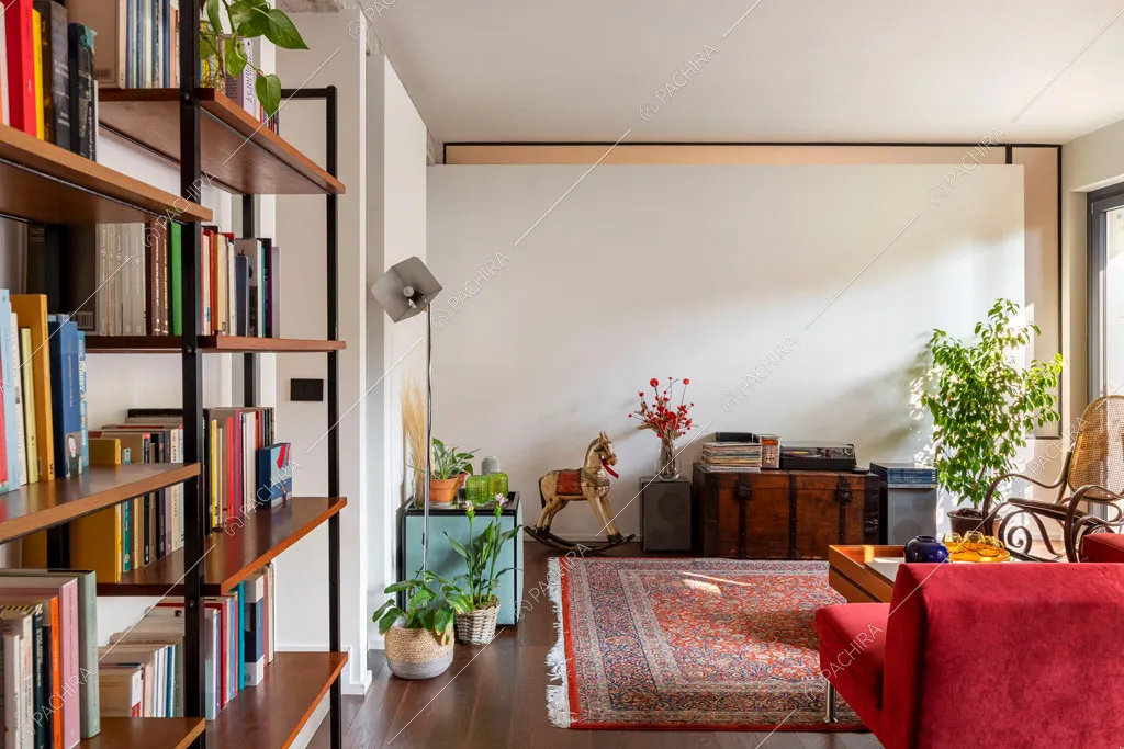 Zona living della location Castagno, appartamento in stile contemporaneo a Milano