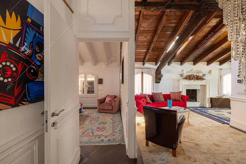 Sala dell'appartamento Amazon, location in stile moderno a Novara