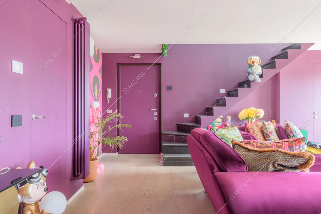 Sala dell'appartamento Quiabo, location in stile contemporaneo a Milano