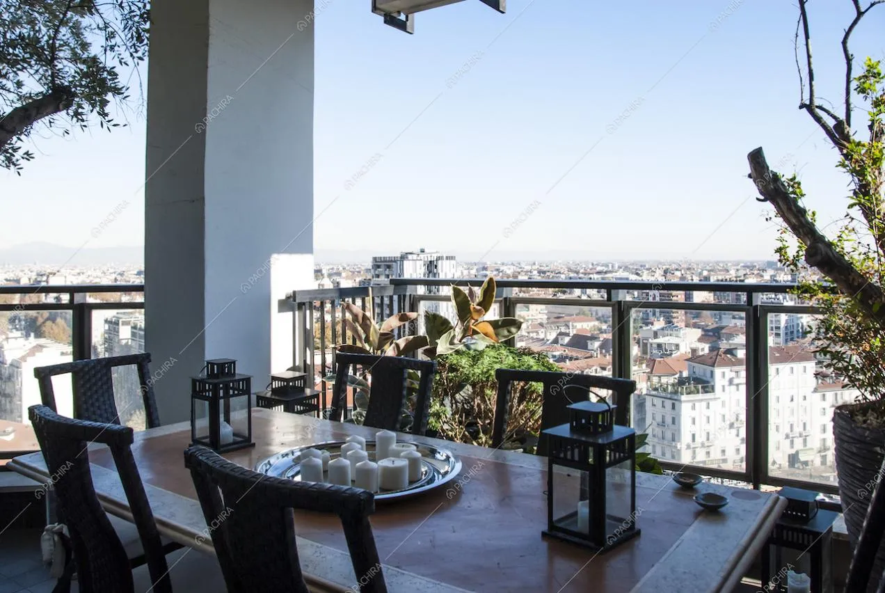 Terrazza con vista su Milano