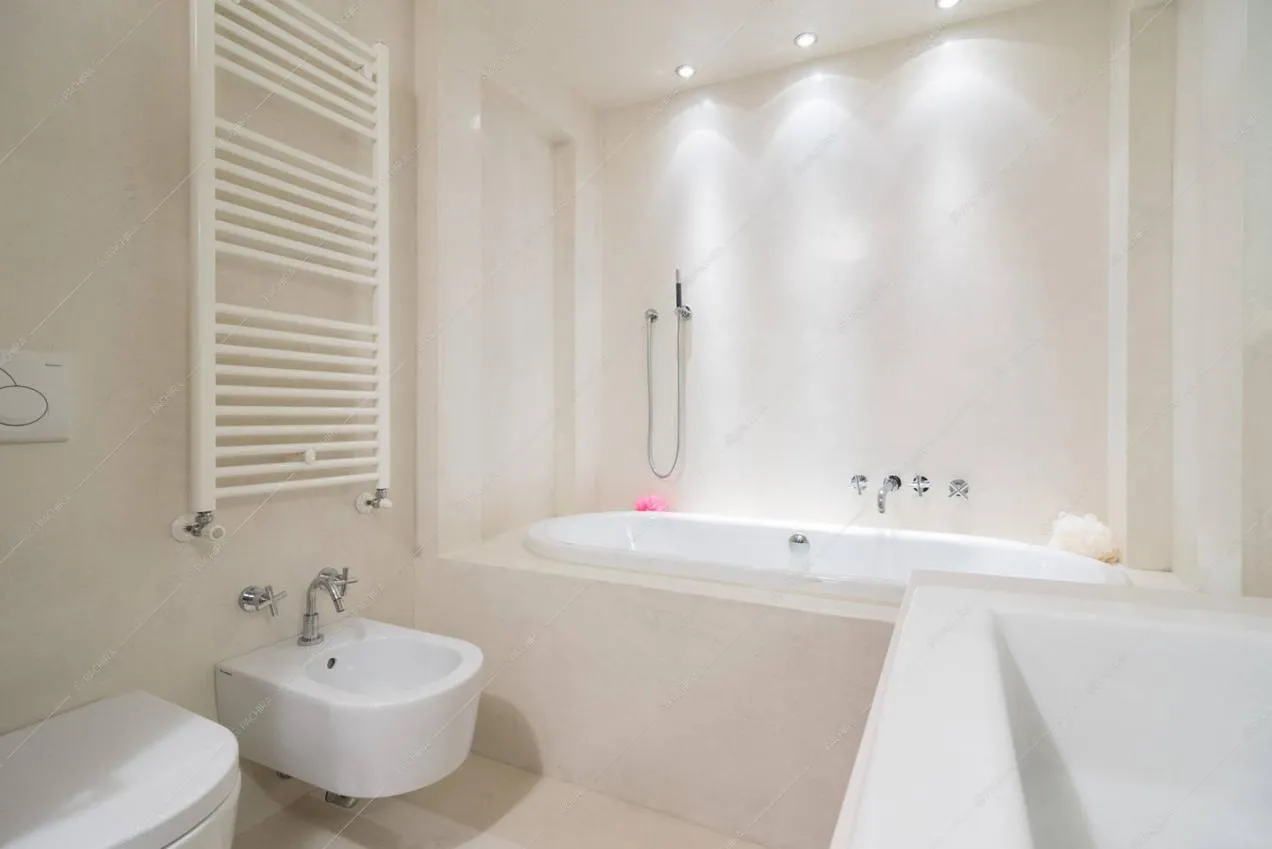 Bagno color crema del loft Patata