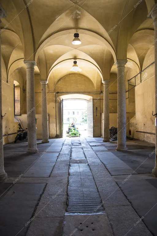 Il porticato esterno di questa Dimora Storica