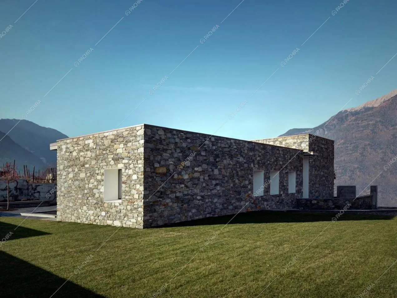 Linee geometriche in pietra