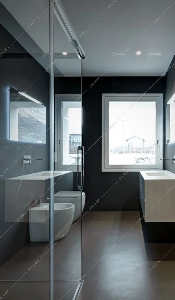 Il lussuoso bagno della Location Tecoma