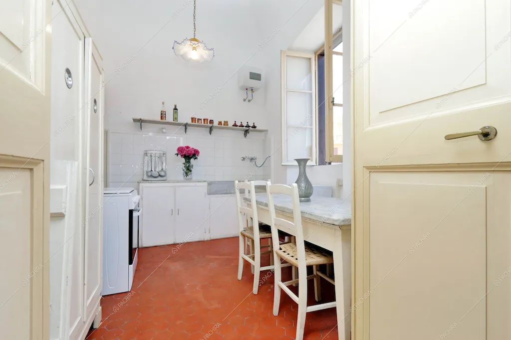 La cucina di una volta in questa Dimora Storica vicino a Roma
