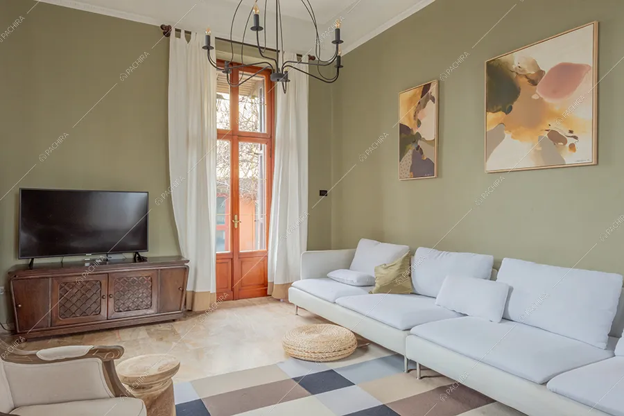 Salotto della villa Vinson, location in stile moderno a Milano