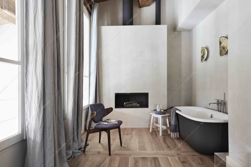 Il Camino e la vasca da bagno
