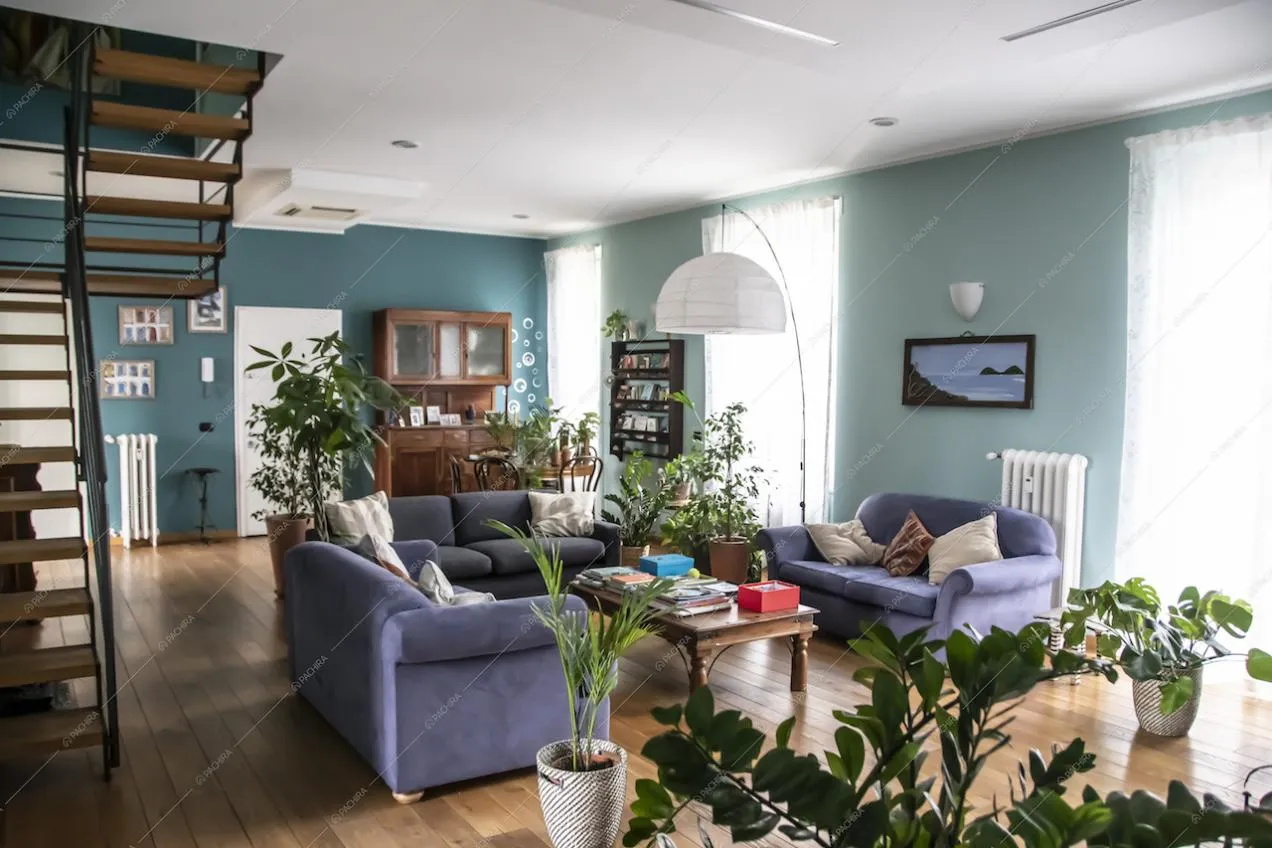 Il living della location Vanda a Milano