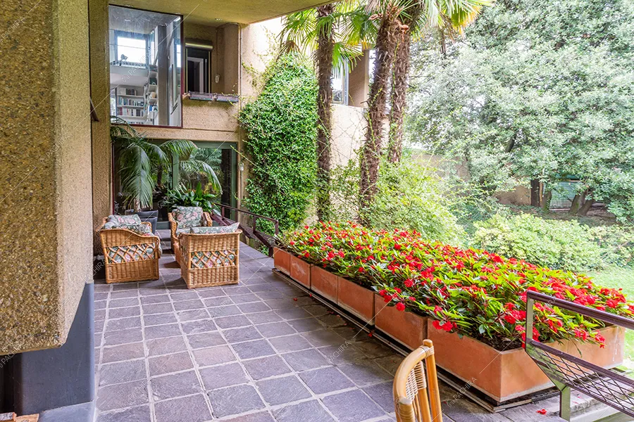 Esterni della villa Noce, location in stile vintage a Milano
