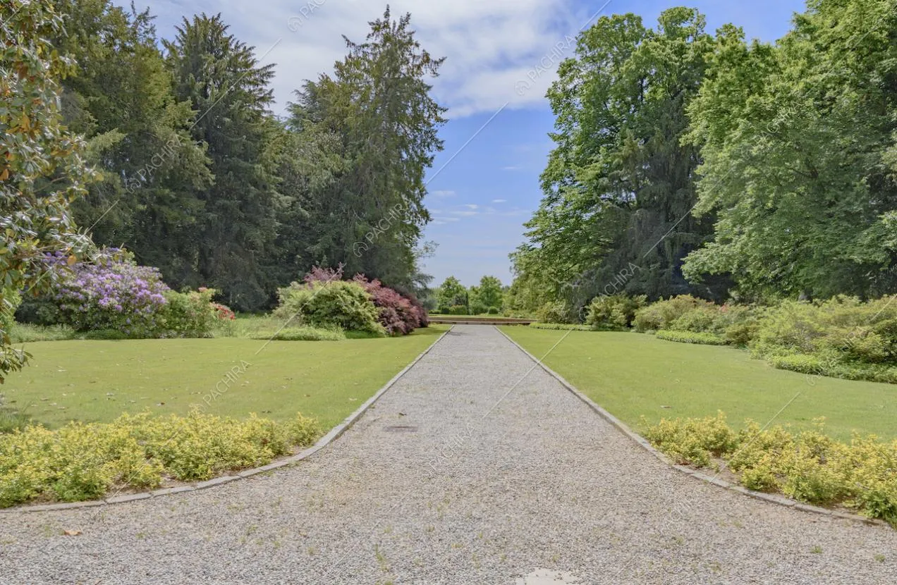 Viale di collegamento tra la villa e il parco privato
