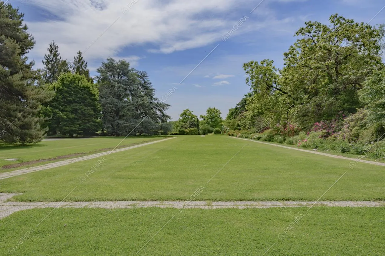 Vasto prato all'interno del parco privato della villa