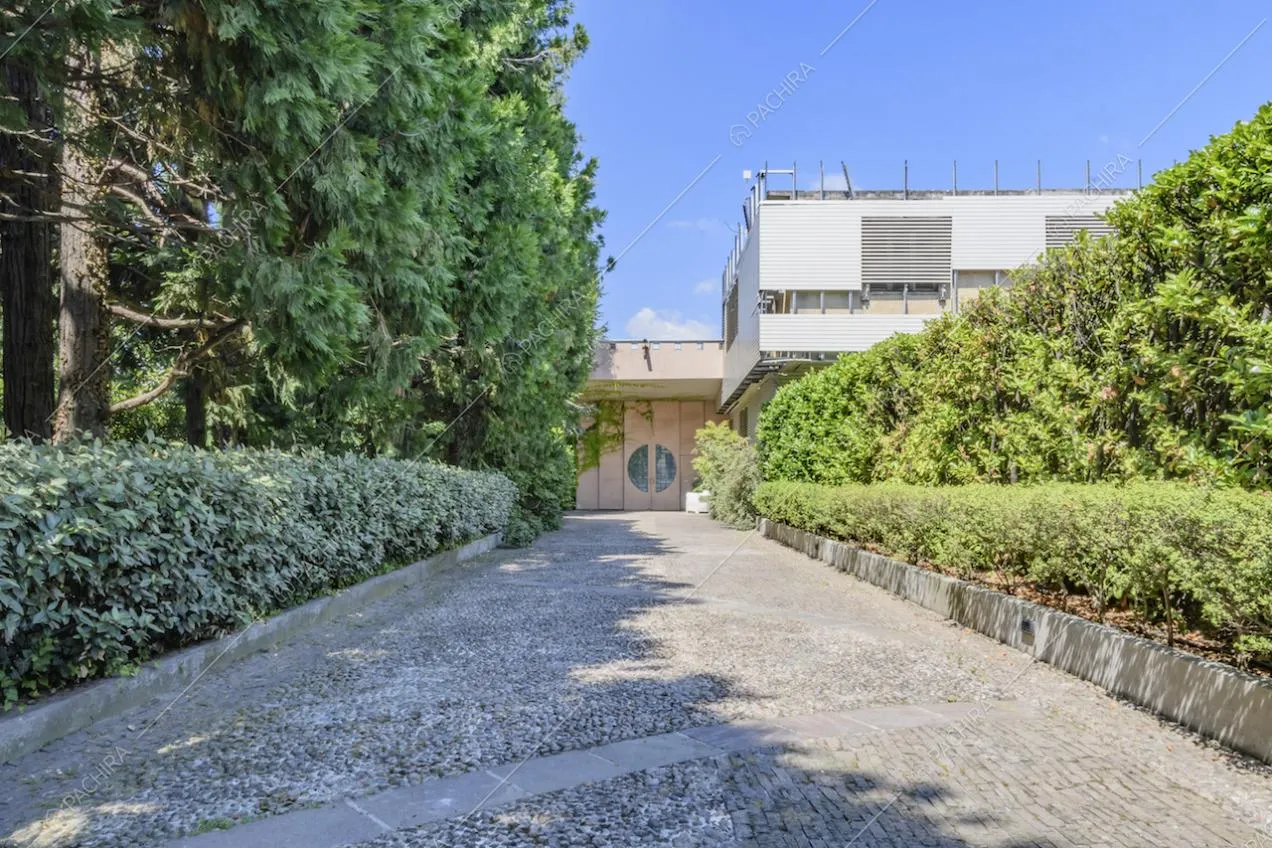Viale d'accesso al garage della villa