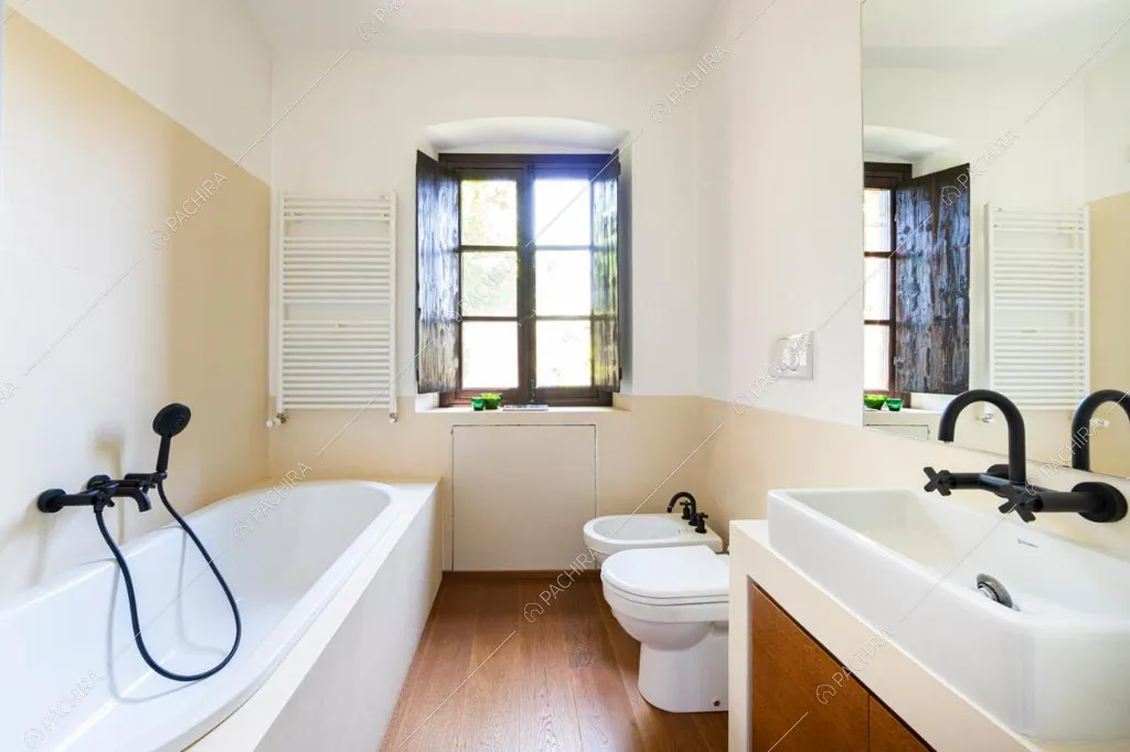 Vasca da bagno dell'agriturismo Favonio, location in stile country a Novara