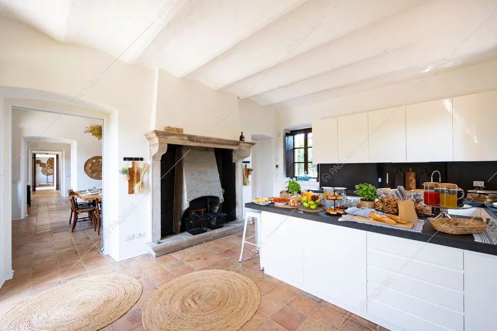 Cucina a parete dell'agriturismo Favonio, location in stile country a Novara