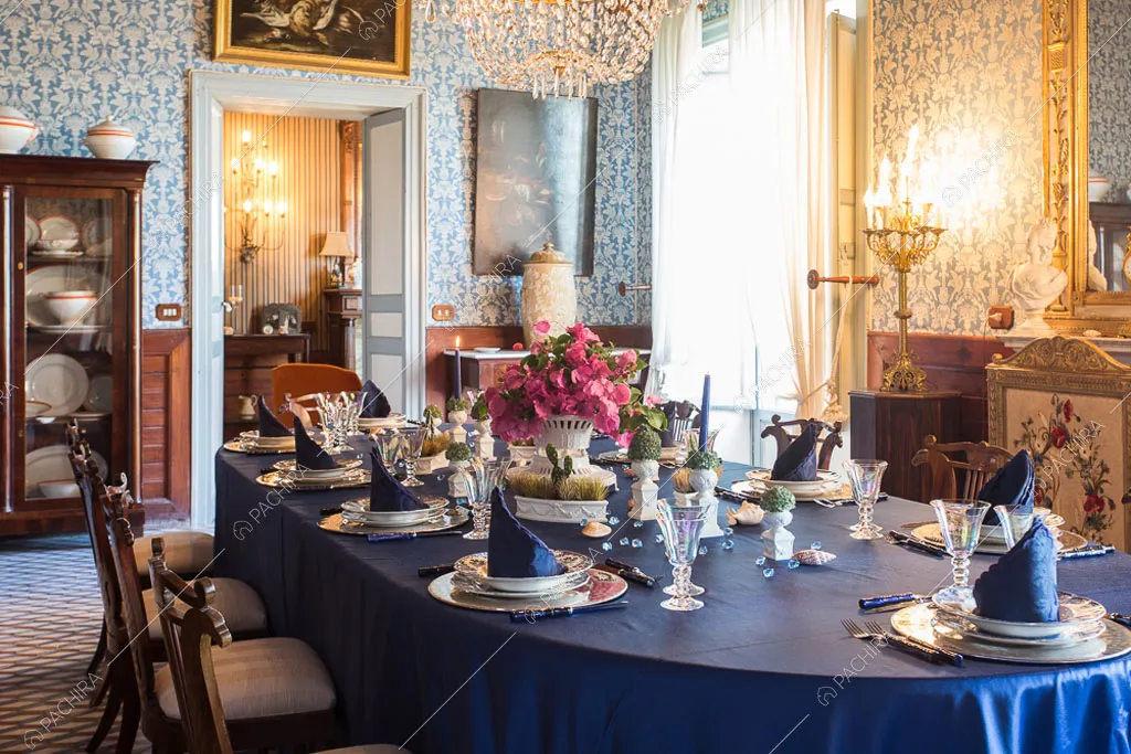 Sala da pranzo del castello Cambay, location in stile classico a Caltanissetta