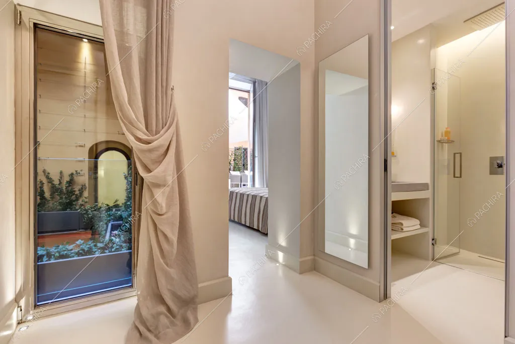 Giardino dell'appartamento Passiflora, location in stile contemporaneo a Roma