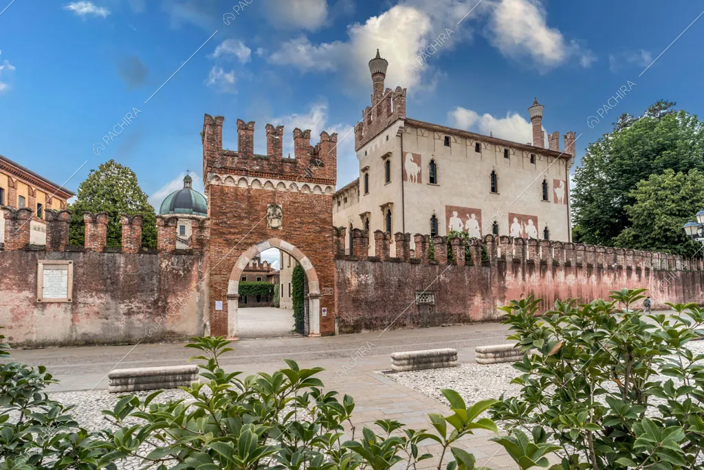 Mura esterne della dimora storica Visayan, location in stile classico a Vicenza
