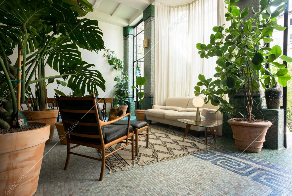 Zona living dell'appartamento Argentino, location in stile classico a Trieste