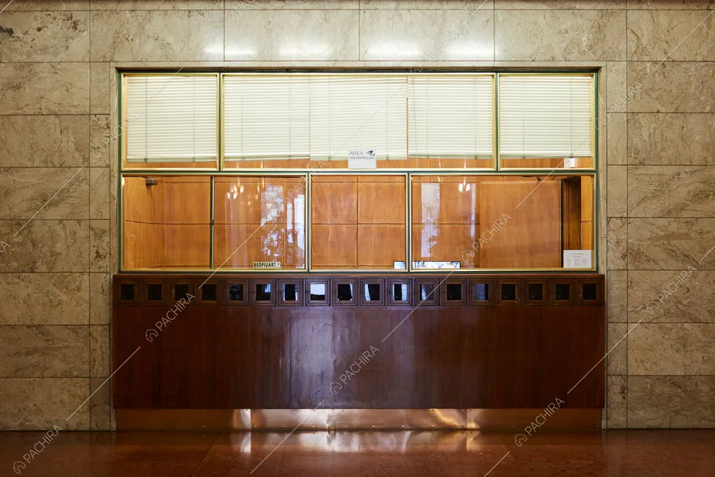 Reception dell'ufficio Olmaria, location in stile contemporaneo a Milano