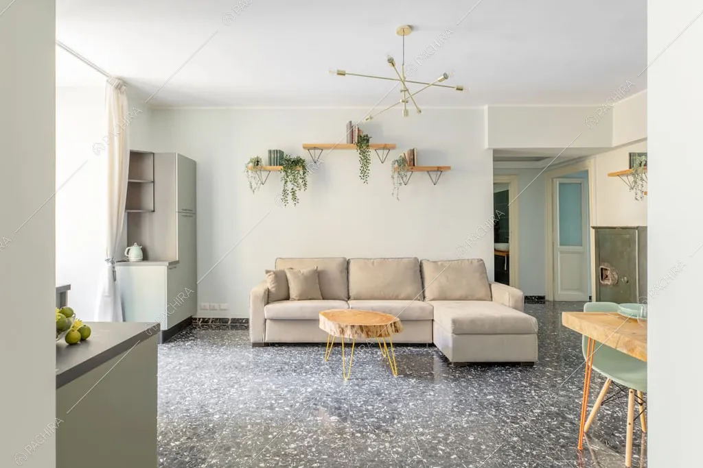 Sala dell'appartamento Crescione, location in stile contemporaneo a Roma