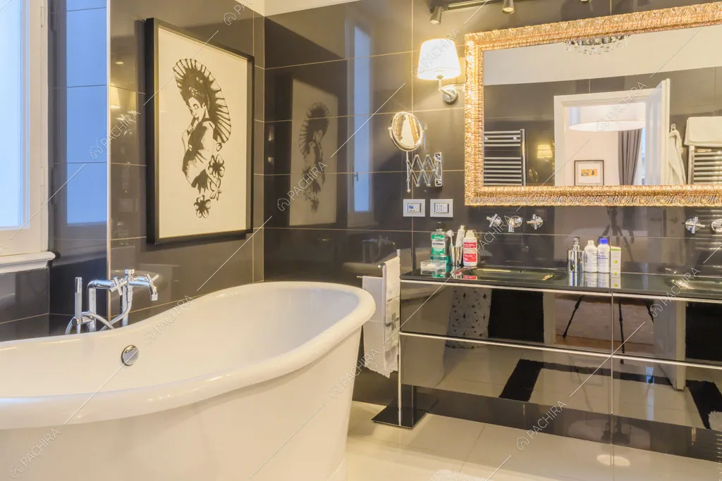 Bagno della location Amur, appartamento in stile insolito a Roma