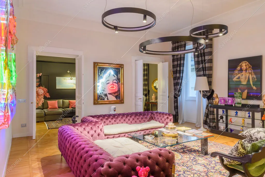 Sala della location Amur, appartamento in stile insolito a Roma
