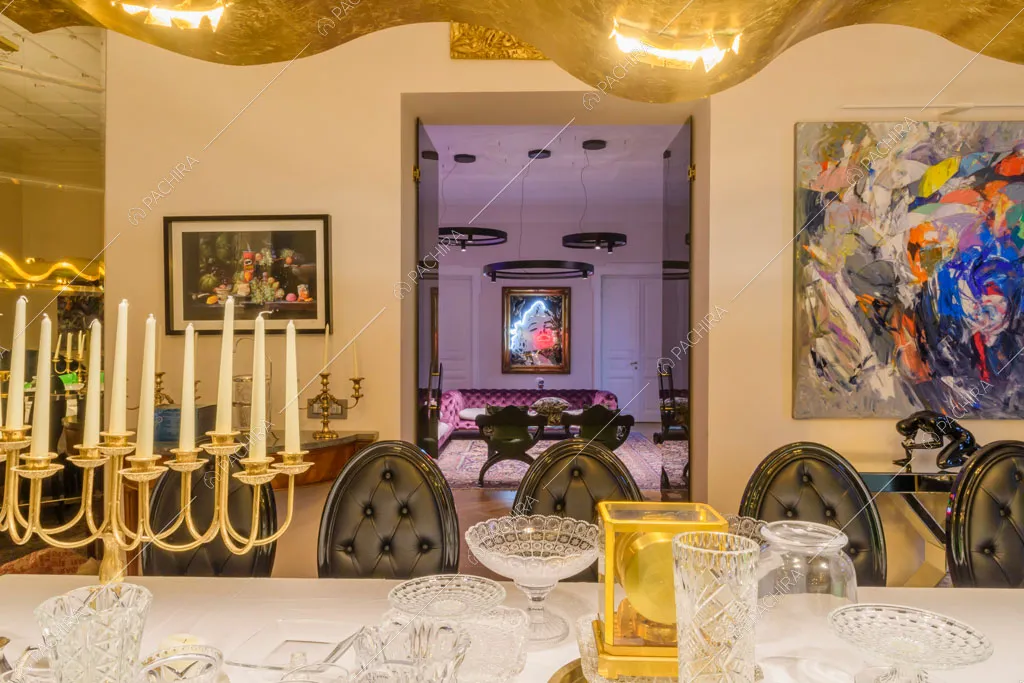 Sala pranzo della location Amur, appartamento in stile insolito a Roma