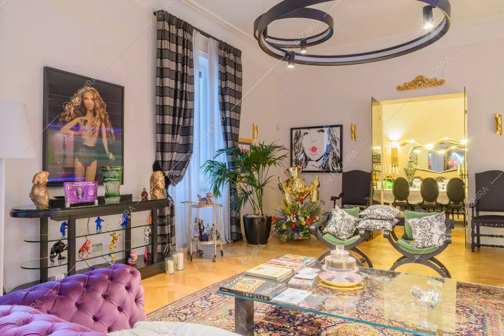Sala della location Amur, appartamento in stile insolito a Roma