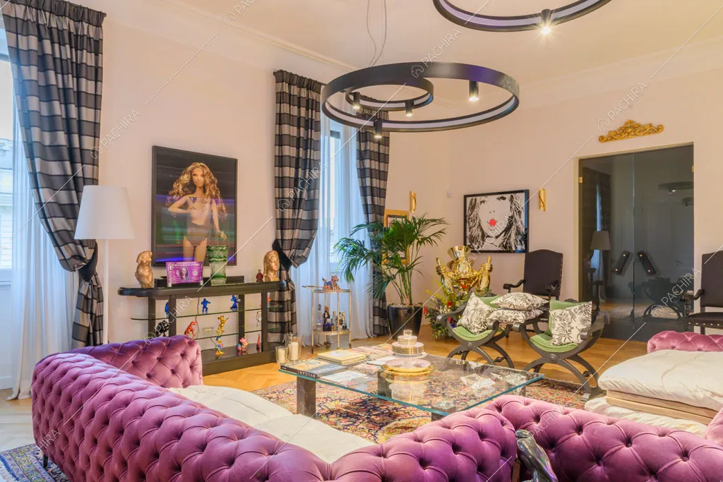 Sala della location Amur, appartamento in stile insolito a Roma