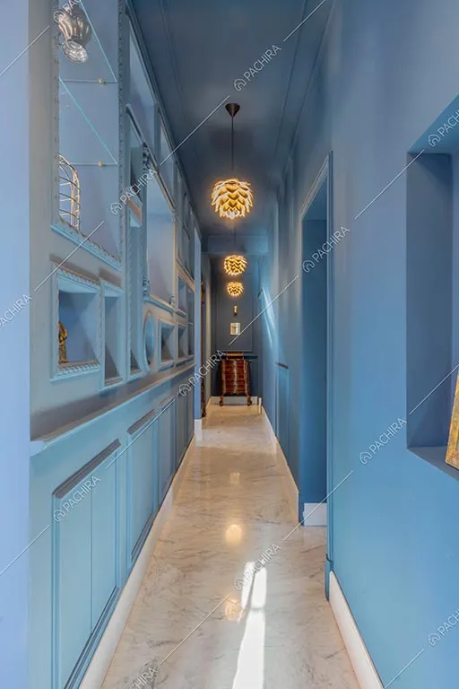 Corridoio dell'appartamento Zambesi, location in stile eclettico a Roma