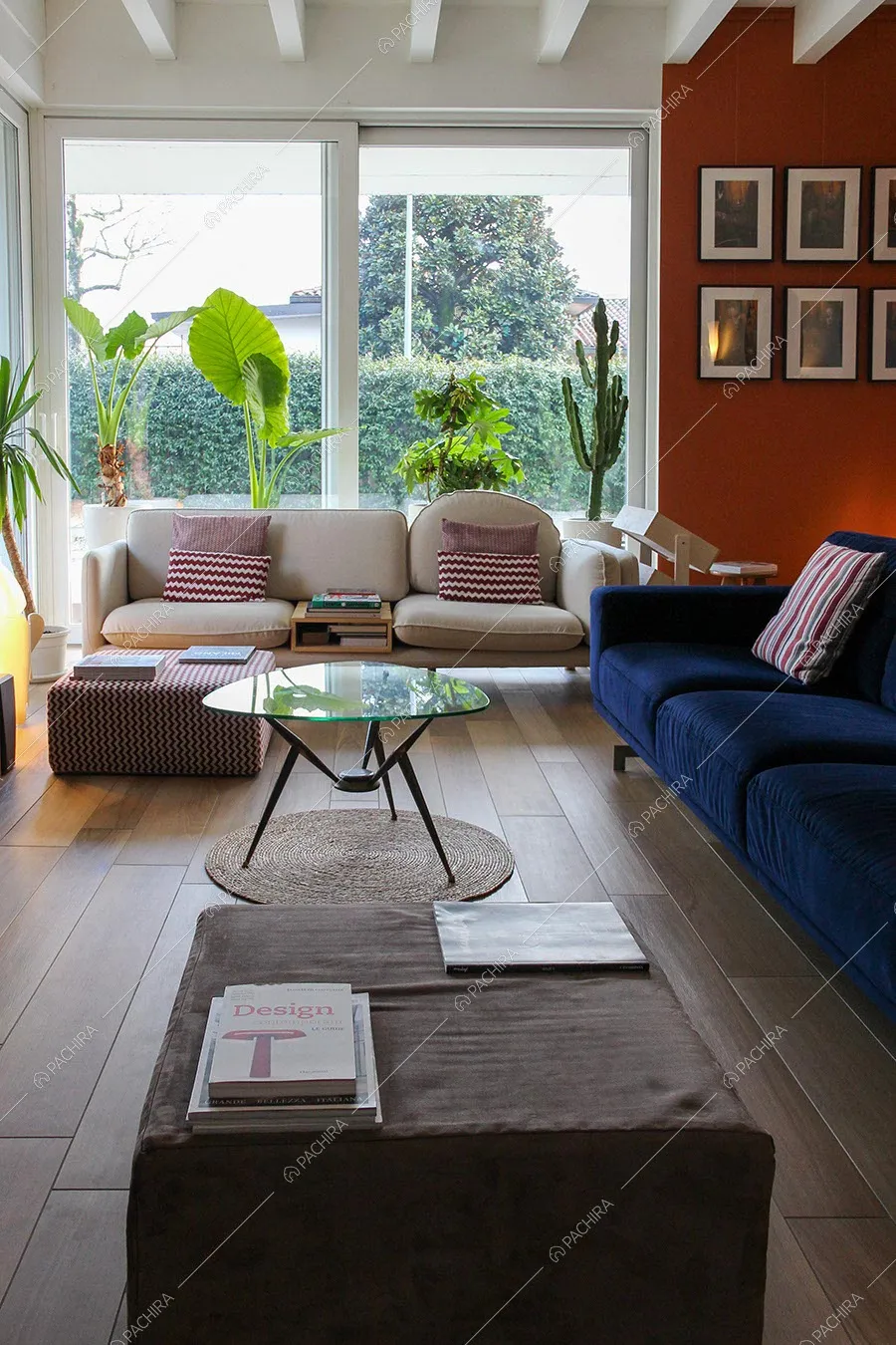 Sala della villa Garnet, location in stile contemporaneo a Milano