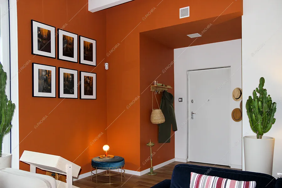Ingresso della villa Garnet, location in stile contemporaneo a Milano