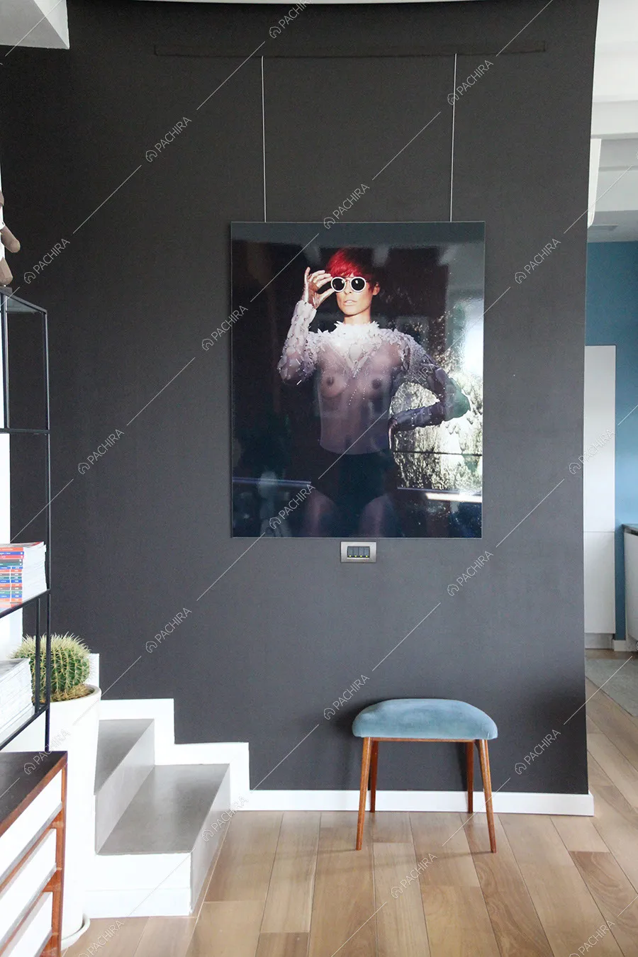 Scale della villa Garnet, location in stile contemporaneo a Milano