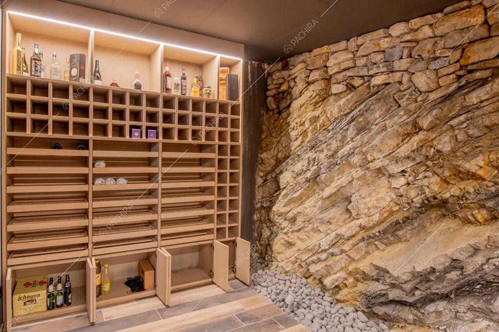 Cantina della villa Yellowstone, location in stile contemporaneo a Bergamo