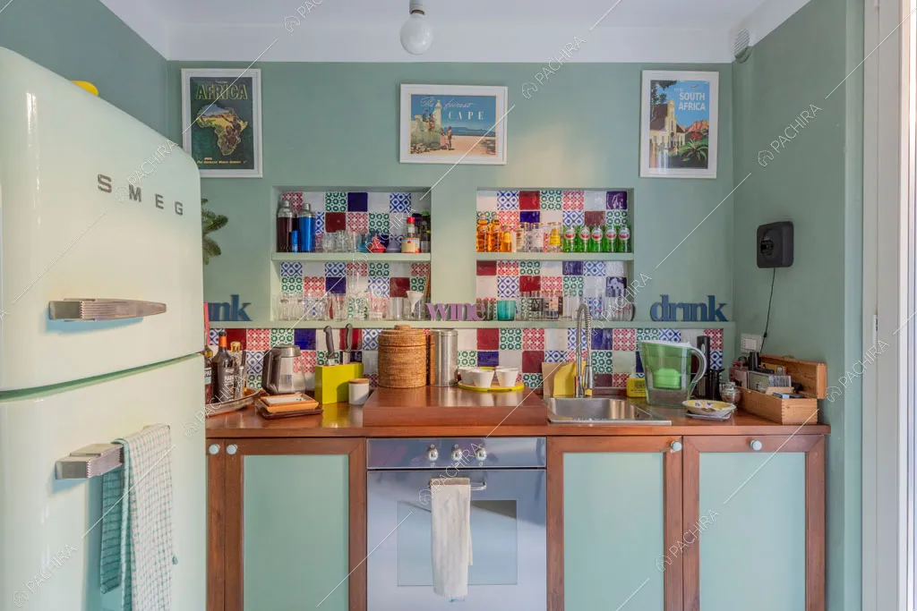Cucina della villa Rodano, location in stile contemporaneo a Milano