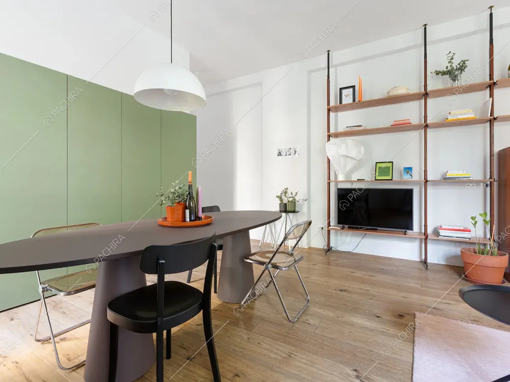 Sala dell'appartamento Robinia, location in stile contemporaneo a Milano
