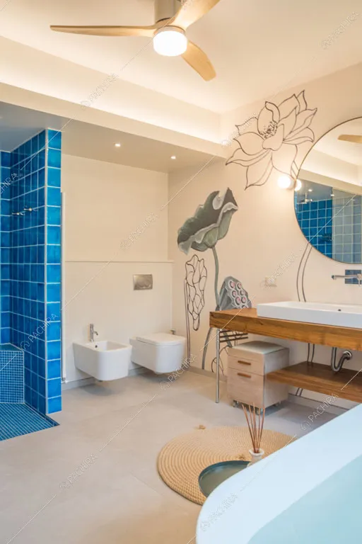 Bagno della villa Rila, location in stile contemporaneo a Forlì Cesena
