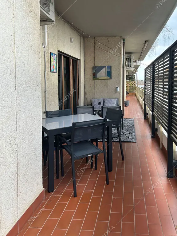 Terrazza dell'appartamento Lepiota, location in stile contemporaneo a Roma
