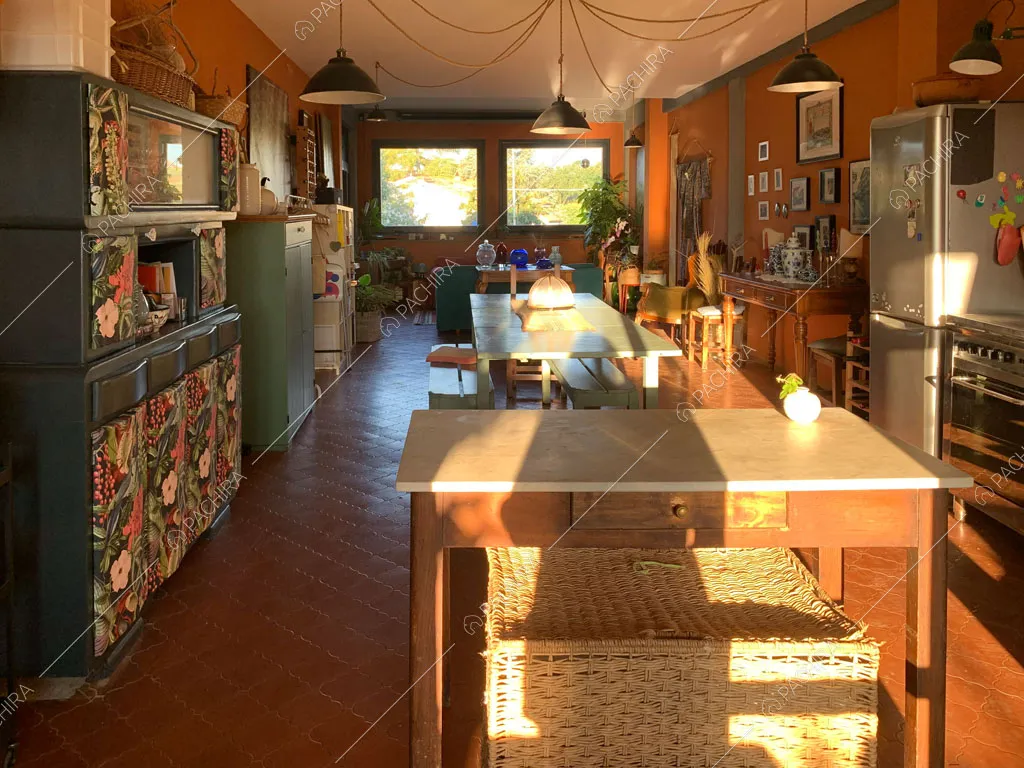 Cucina della villa Pelargonio, location in stile moderno a Roma