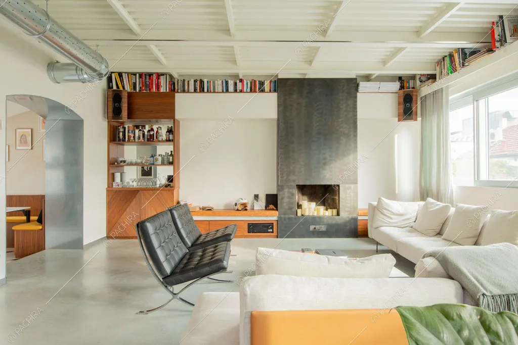 Salotto dell'appartamento Kamet, location in stile contemporaneo a Milano